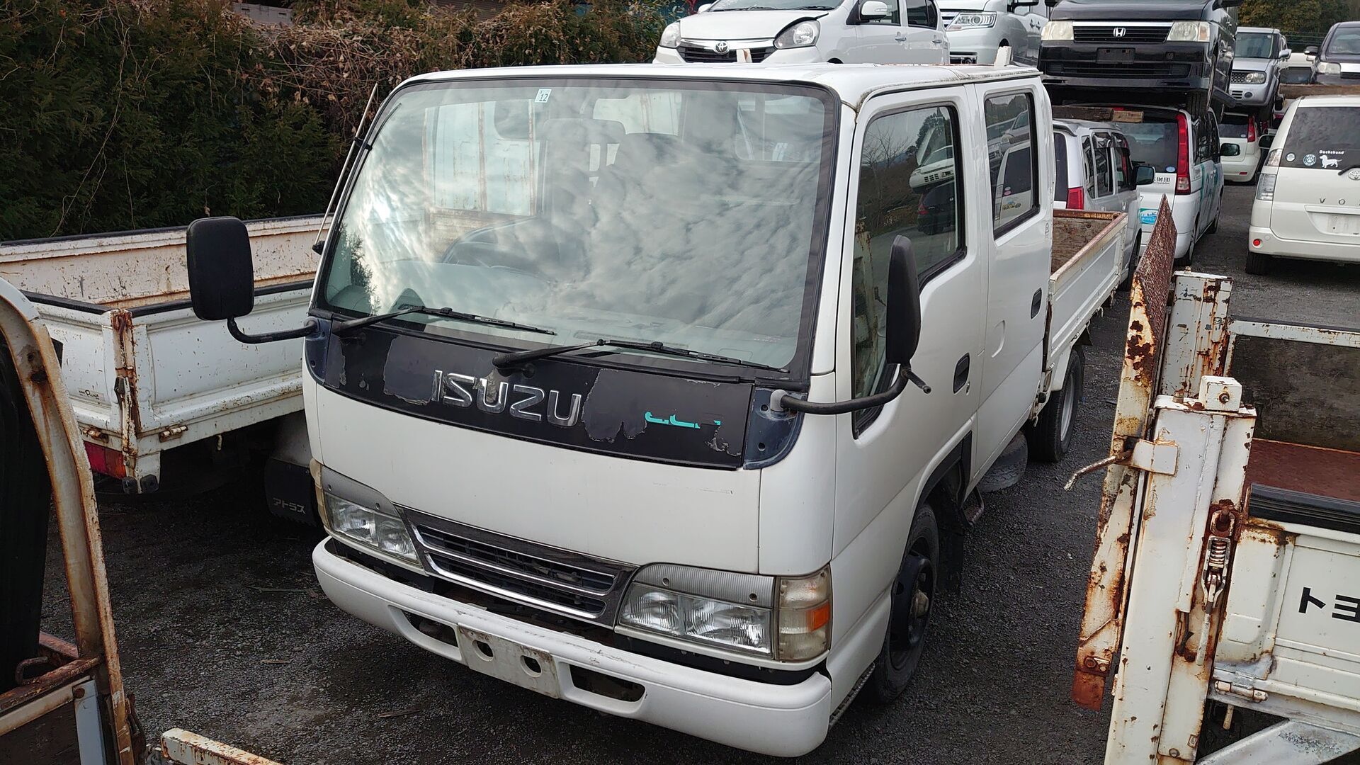 いすゞエルフ過走行・エンジン不良車買取りしました‼️